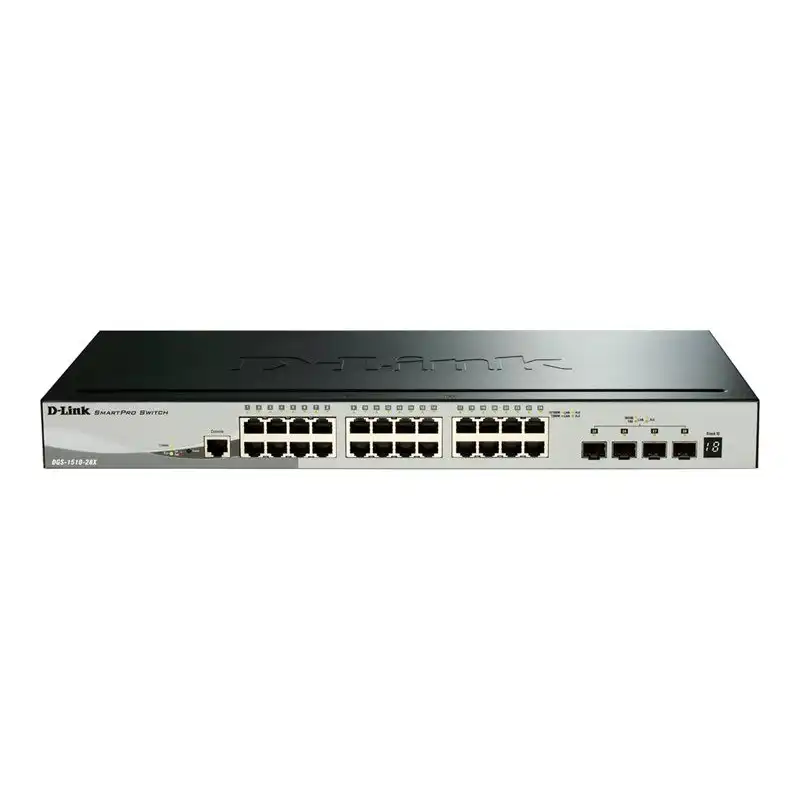 D-Link DGS 1510-28X - Commutateur - C3 - intelligent - 24 x 10 - 100 - 1000 + 4 x 10 Gigabit SFP+ - ... (DGS-1510-28X/E)_1